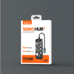 هاب 10 پورت USB-C رسی مدل RH22 - تصویر 3