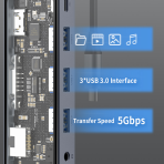 هاب 10 پورت USB-C رسی مدل RH22 - تصویر 6